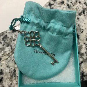 Tiffany & Co Sterling Silver Key Necklace